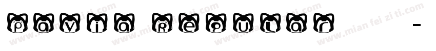 Pavia Regular 语言英文字体转换